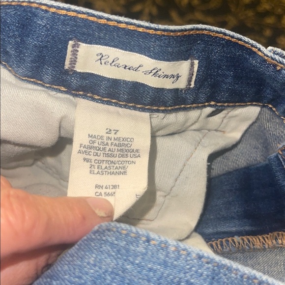 Denim & Supply Ralph Lauren Relaxed Skinny Distressed Blue Jeans 27 - Picture 6 of 8